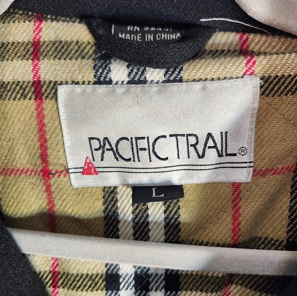 Pacific Trail VTG Wool Men's Dark Gray Bomber Jacket Sz L - Picture 2 of 11